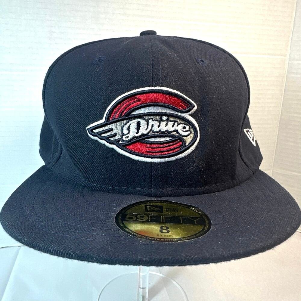 New Era 59Fifty MiLB Greenville Drive Navy Blue Fitted Baseball Hat Size 8